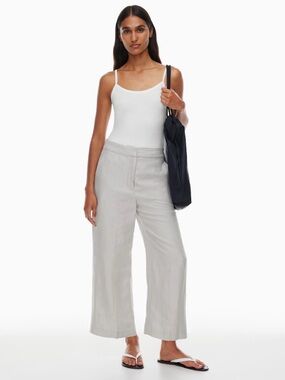 Wilfred Effortless Cropped Linen-blend Pants